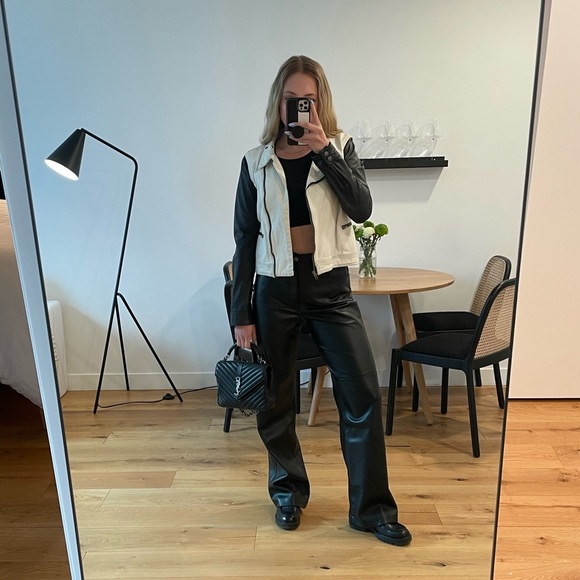 Rag & Bone Leather/denim jacket - Picture 6 of 7